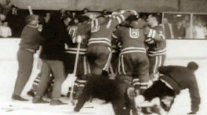 Seconds after USA beat Canada in 1960