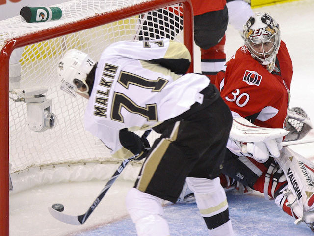 Malkin scores easily after a great effort by Talbot.