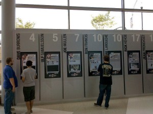 Here the fans can relive some of the great history of the Penguins using touchscreen monitors.